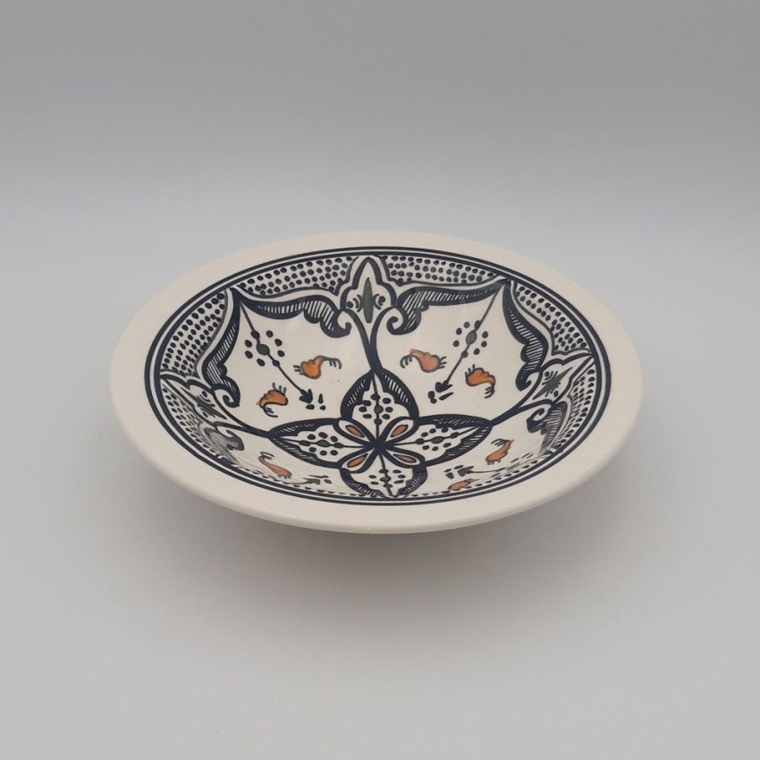 Lot de 6 Assiettes Tebsi Marocain noir - D 23 cm