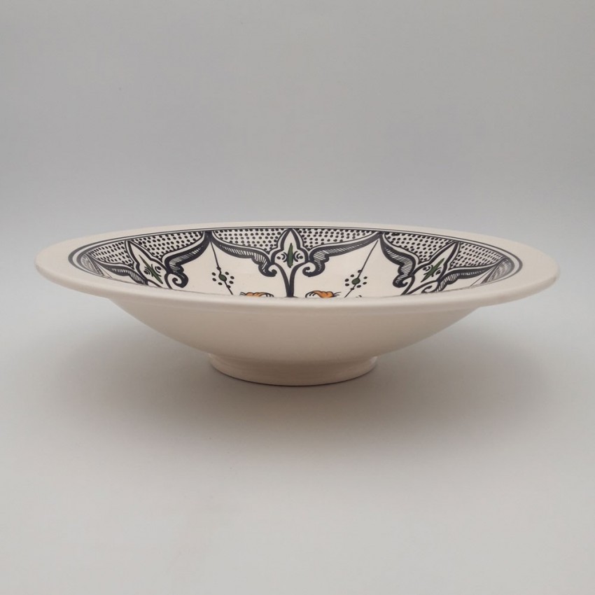 Plat Tebsi Marocain noir - D 33 cm
