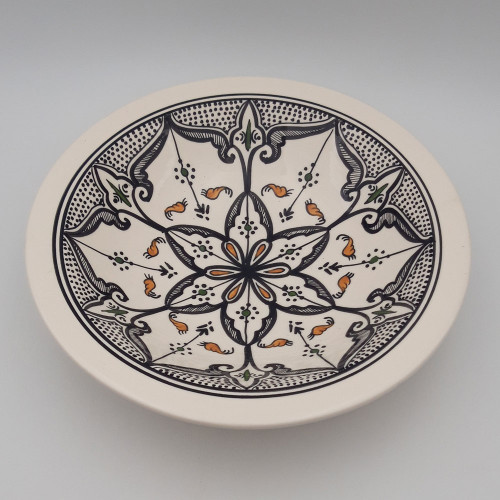 Plat Tebsi Marocain noir - D 37 cm