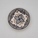 Assiette creuse Marocain noir - D 24 cm