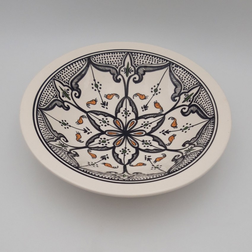 Service à couscous assiettes Tebsi Marocain noir - 8 pers