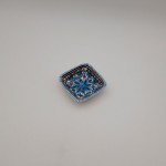 Plat carré Bakir Turquoise - L 10 cm