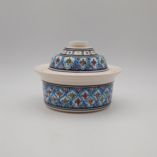 Cocotte Querouana Bakir turquoise - D 20 cm