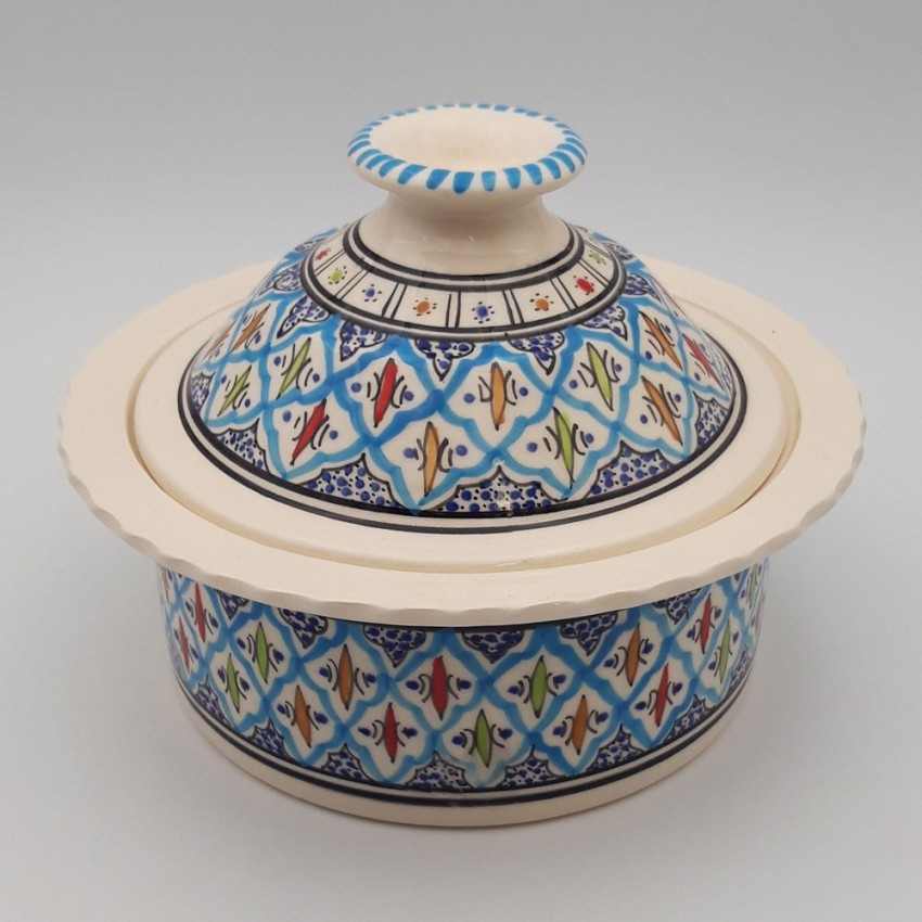 Cocotte Querouana Bakir turquoise - D 25 cm
