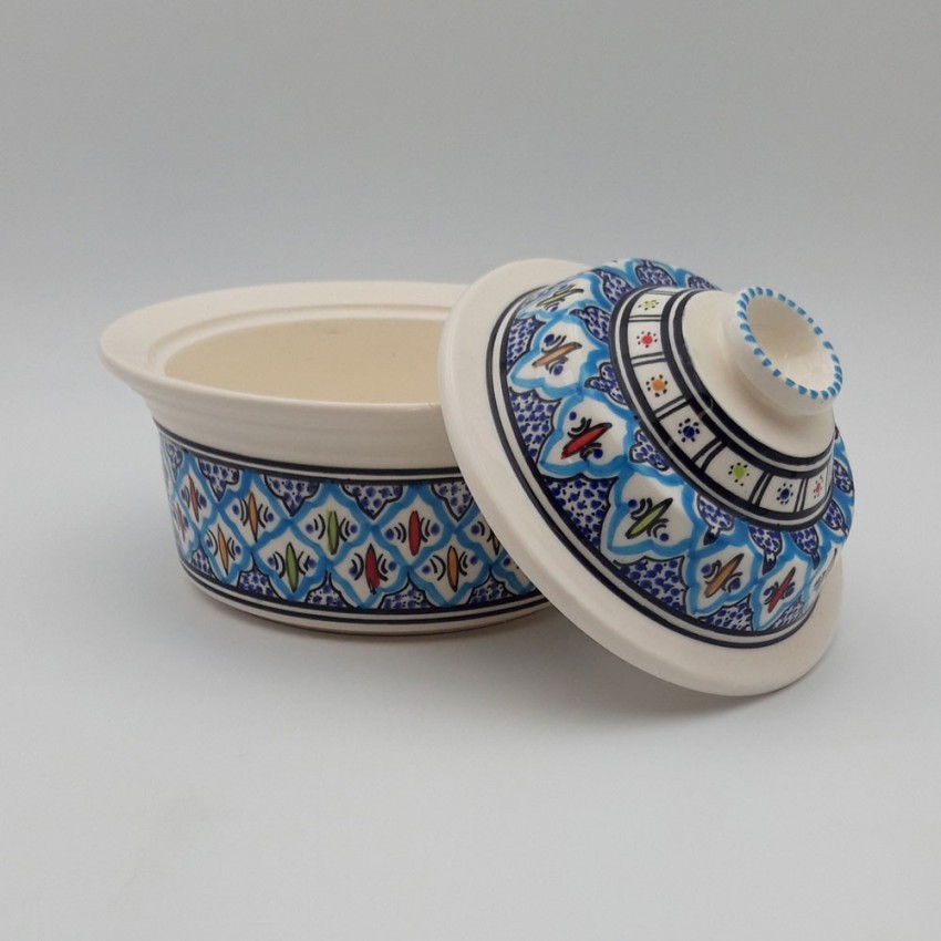 Cocotte Querouana Bakir turquoise - D 20 cm