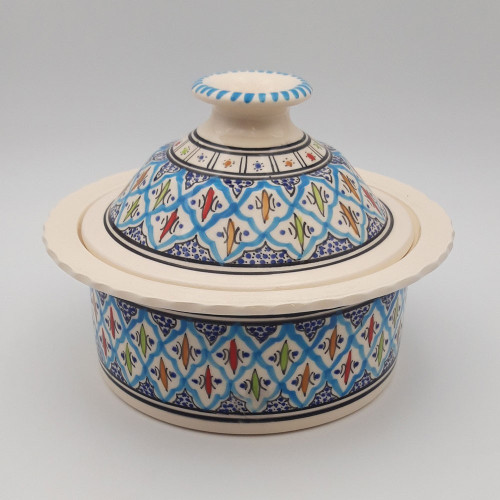 Cocotte Querouana Bakir turquoise - D 25 cm