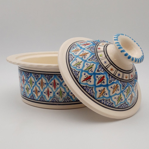 Cocotte Querouana Bakir turquoise - D 25 cm