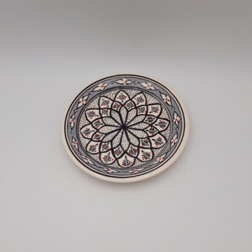 Assiette à entrée ou dessert Bakir gris - D 20 cm