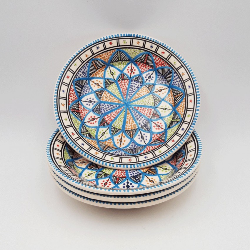 Lot de 4 assiettes creuses Bakir royal - D 24 cm