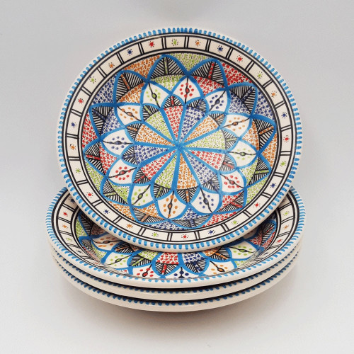 Lot de 4 assiettes creuses Bakir royal - D 24 cm