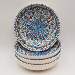 Lot de 4 assiettes creuses Jatte Bakir turquoise - D 20 cm