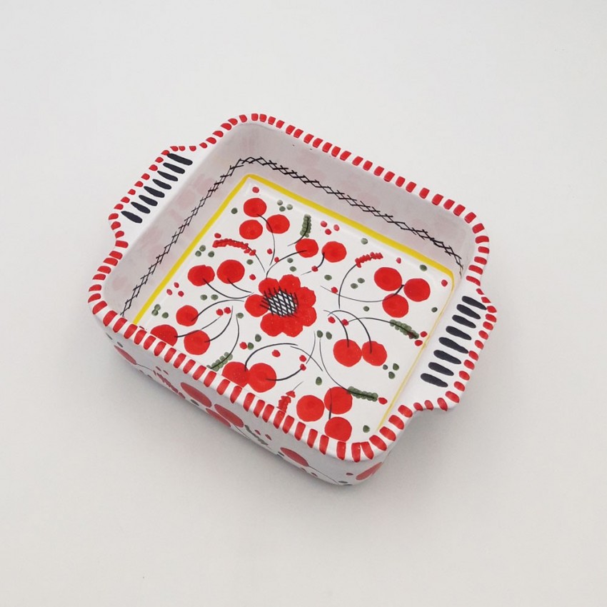 Plat de cuisson individuel en céramique Fleur