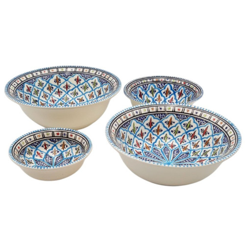 Lot de 4 saladiers Bakir turquoise