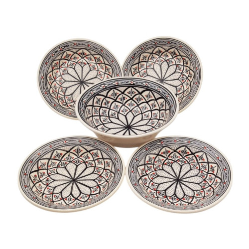 Service à couscous assiettes creuses Bakir gris - 4 pers