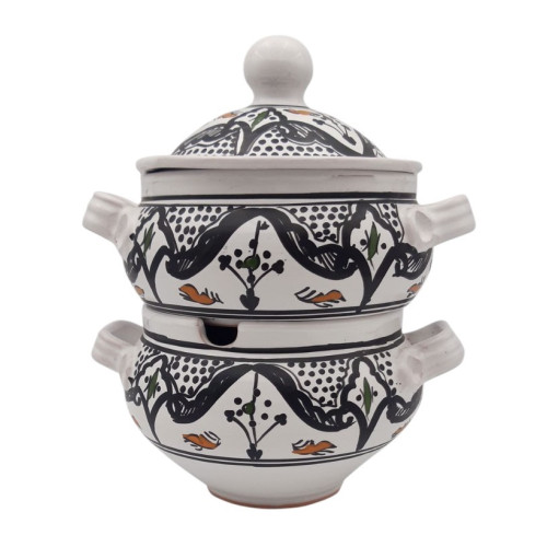 Couscoussier Marocain noir - Grand modèle