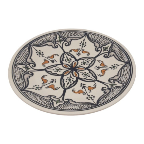 Assiette plate Marocain noir - D 24 cm 2