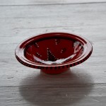 Assiette Tebsi Tatoué rouge - D 14 cm