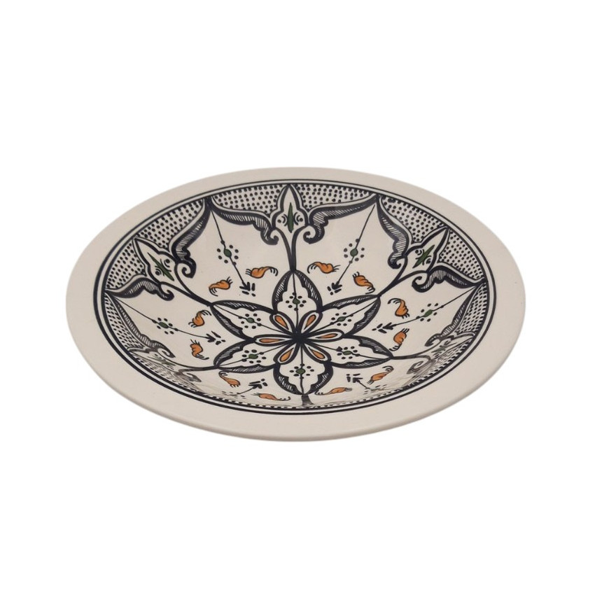 Plat Tebsi Marocain noir - D 33 cm