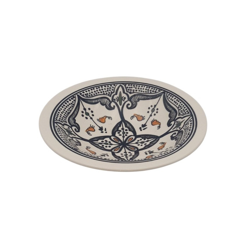 Assiette Tebsi Marocain noir - D 23 cm