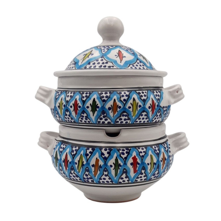 Couscoussier Bakir turquoise - Grand modèle