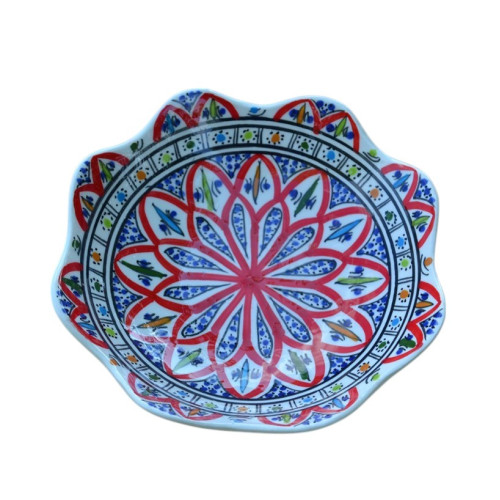 Jatte fleur  Bakir rouge D 19 cm