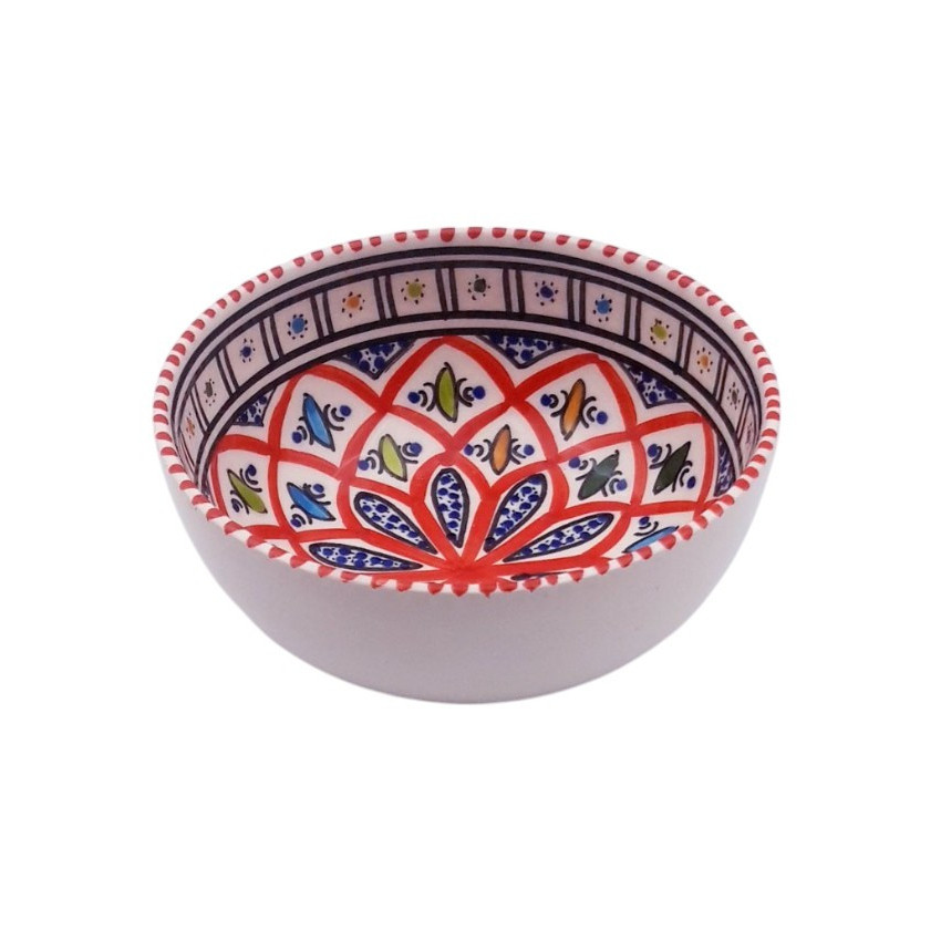 Bol Bakir rouge en céramique 16 cm – 70 cl