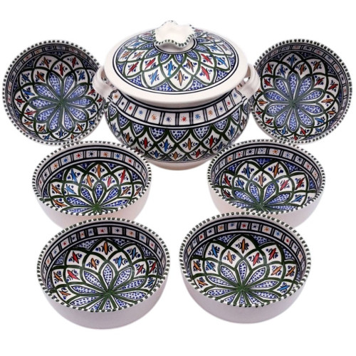 Service à soupe Bakir vert - 12 pers