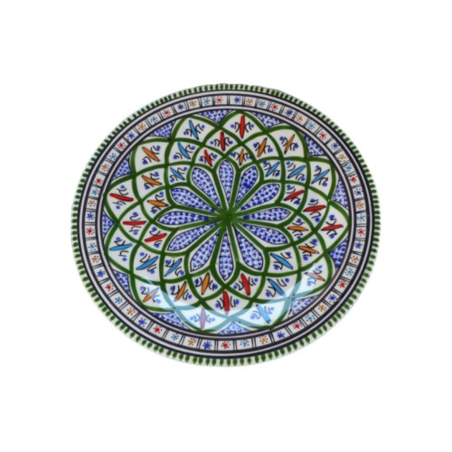 Assiette plate Bakir vert - D 24 cm