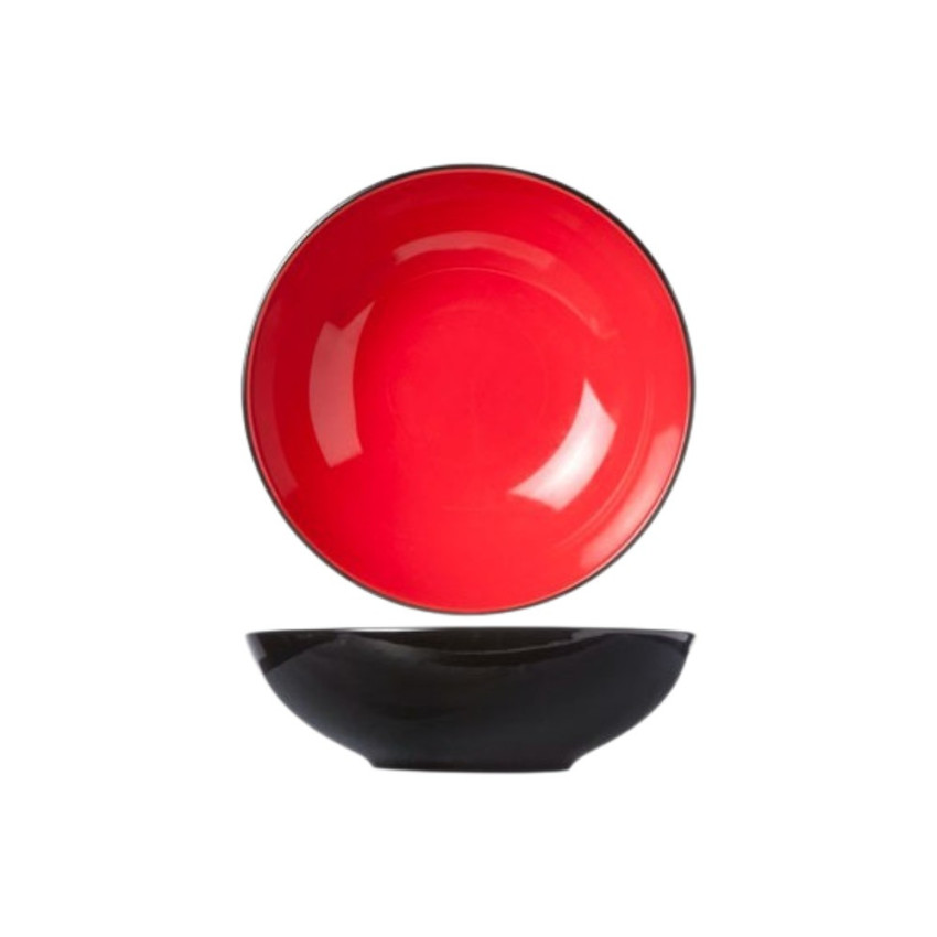 Assiette creuse Finesse Rouge - D 20 cm