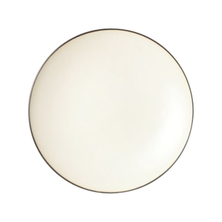 Assiette plate Finesse Vanilla - D28 cm