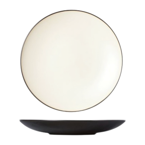 Assiette plate Finesse Vanilla - D28 cm