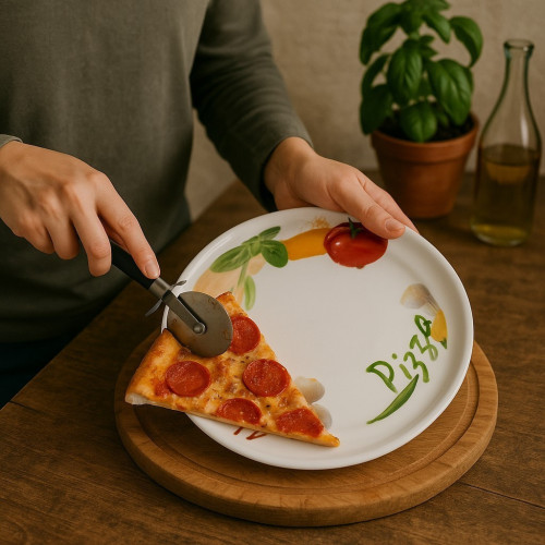 Assiette à pizza Tomate - D 30 cm
