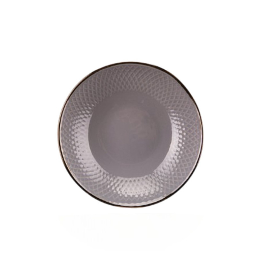 Assiette creuse Ravenna Gris - D 20 cm