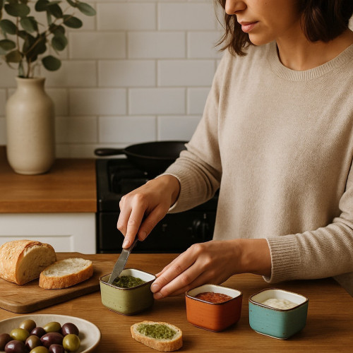 Lot de 3 petits bols carrés Brisbane - D 27cm