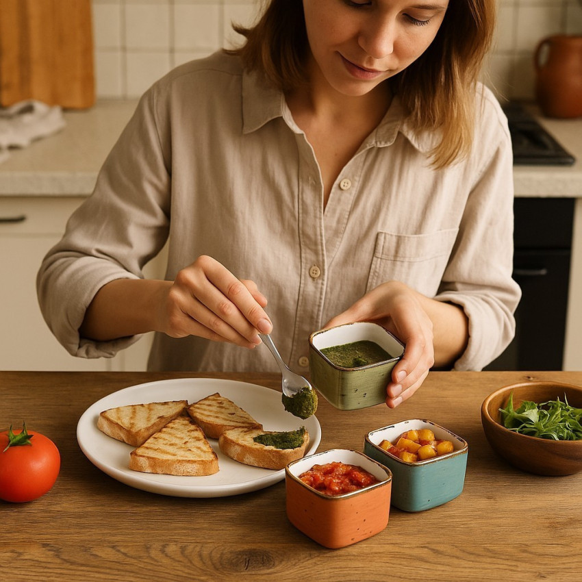 Lot de 3 petits bols carrés Brisbane - D 27cm