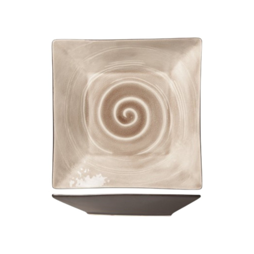 Assiette plate carrée Volcano - D 26*26cm