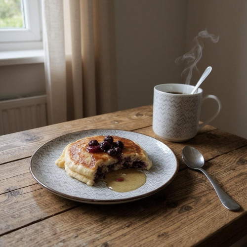 Lot de 4 assiettes à entrée ou à dessert Cuator Gris