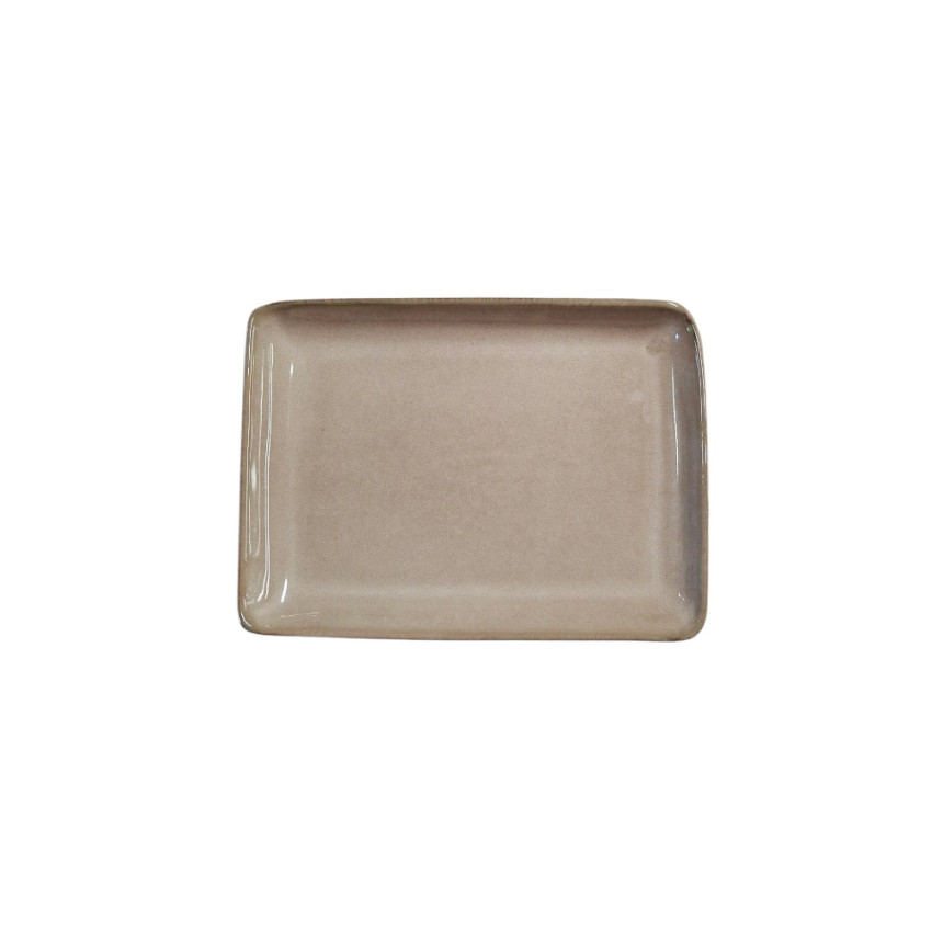 Assiette à entrée ou à dessert rectangle 16.5*22.5 cm Toluca Amber