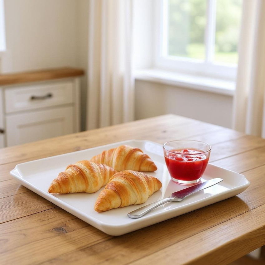 Assiette plate rectangle Edge - D 30.5*19.5 cm