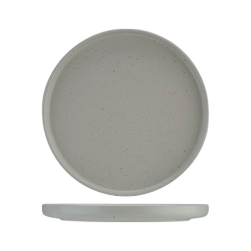 Assiette plate Punto Gris moucheté - D 25.7 cm