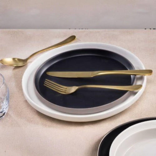 Assiette à entrée ou à dessert Black - D 22 cm