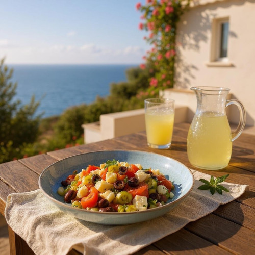 Assiette creuse Sajet bleu - D 24 cm