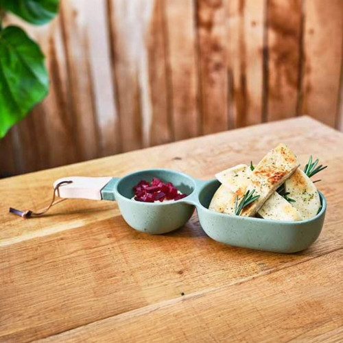 Service Apéritif de 3 pièces avec poignet - D 34.5*9.5*5.5 cm