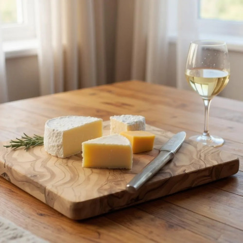 Planche à découper en bois d'olivier 35*25*2 cm