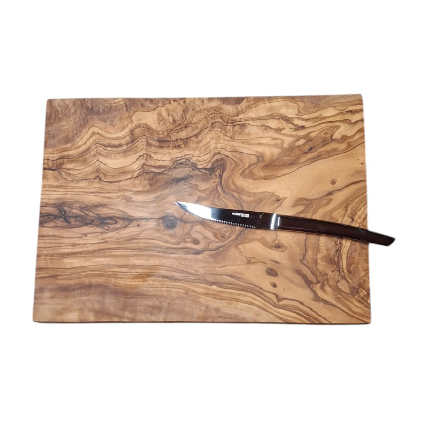 Planche à découper en bois d'olivier 35*25*2 cm