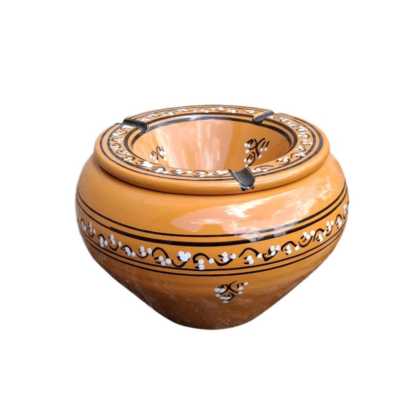 Cendrier marocain Tatoué Caramel - Grand modèle