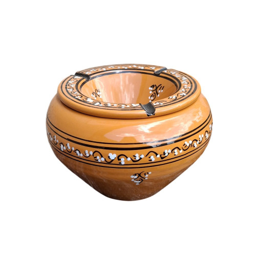 Cendrier marocain Tatoué Caramel - Grand modèle