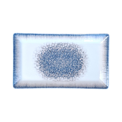 Assiette plate rectangle en porcelaine - 29.5*17*2.5 cm - Moon 2