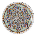 Plat de service Etoile d'Ishtar Noir - D 37 cm