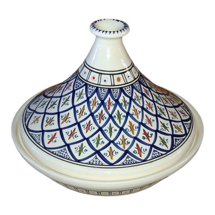 Tajine de service Bakir Bleu - D 31 cm